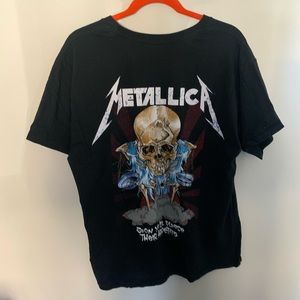 VINTAGE LOOK METALLIC SHIRT SZ L